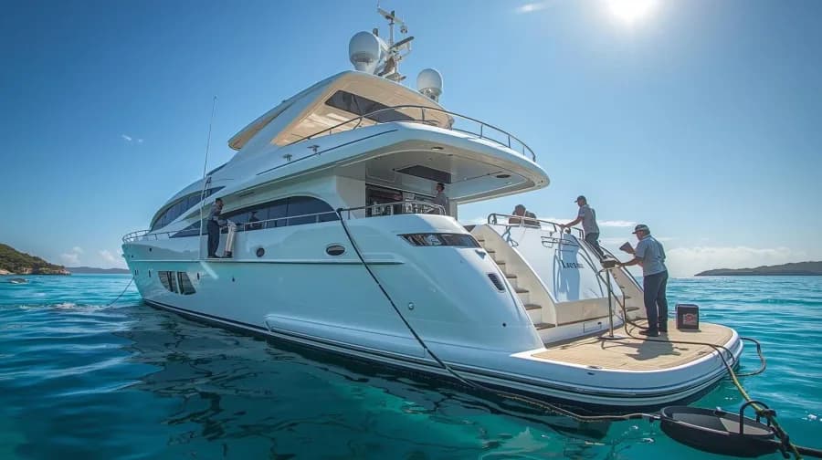 Luxusyacht-Reinigung